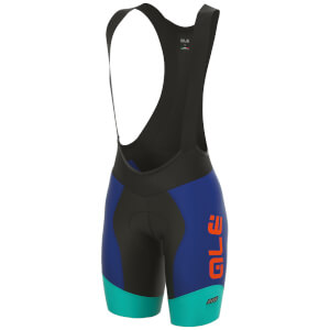 Alé Women's R-EV1 Master Bib Shorts - Black/Blue/Turquoise