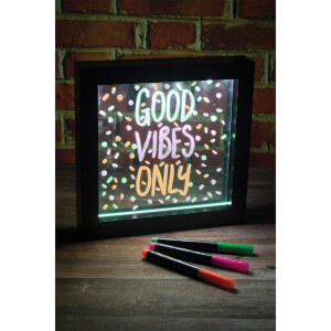 Light Up Neon Effect Message Frame - Small