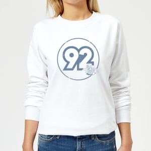 Nintendo Mario Kart Vintage Mario Racer 92 Women's Sweatshirt - White
