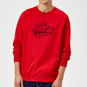 Nintendo Super Mario Odyssey Logo Sweatshirt - Red