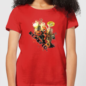 Marvel Deadpool Outta The Way Nerd Frauen T-Shirt - Rot