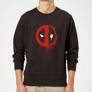 Sweat Homme Deadpool (Marvel) Split Splat Logo - Noir