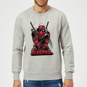 Marvel Deadpool Ready For Action Sweatshirt - Grey