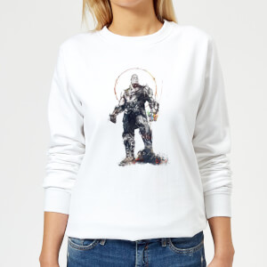 Sweat Femme Avengers Infinity War ( Marvel) Croquis Thanos - Blanc