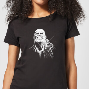 Marvel Avengers Infinity War Fierce Thanos Dames T-shirt - Zwart