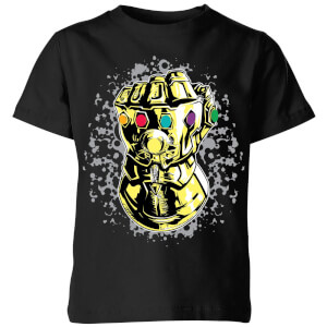 Marvel Avengers Infinity War Fist Comic Kids' T-Shirt - Black