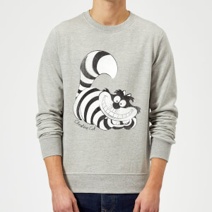 Sweat Homme Chat du Cheshire Alice au Pays des Merveilles - Gris