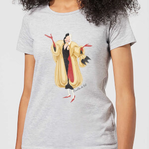 Disney 101 Dalmations Cruella De Vil Women's T-Shirt - Grey