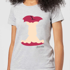 T-Shirt Femme Blanche-Neige Pomme Croquée Disney - Gris