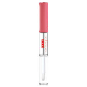 PUPA Made To Last Waterproof Lip Duo - Liquid Lip Colour and Top Coat - Sweet Pink 4 ml