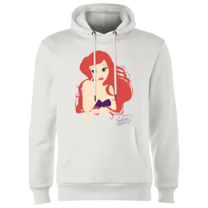 Disney Princess Colour Silhouette Ariel Hoodie - White