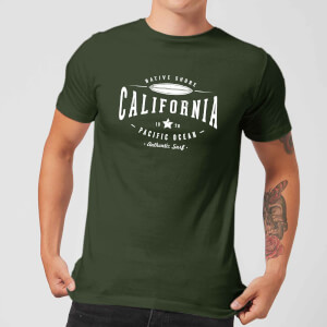 Camiseta Native Shore California - Hombre - Verde oscuro