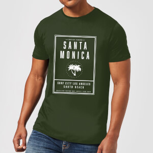 Native Shore Men's Santa Monica Surf City T-Shirt - Forest Green