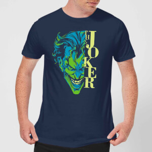 DC Comics Batman Split Joker Stare T-Shirt - Navy