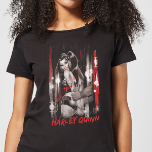 DC Comics Batman Harley Quinn Handcuffed Women's T-Shirt - Black
