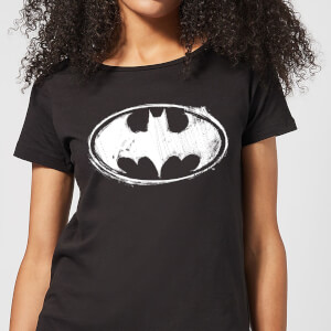 DC Comics Batman Sketch Logo Women's T-Shirt - Black
