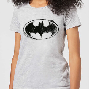 T-Shirt Femme Batman DC Comics - Croquis Logo - Gris