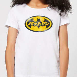 Batman Japanisches Logo Damen T-Shirt - Weiß