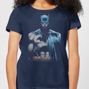 T-Shirt Femme Batman DC Comics - Ténébreux - Bleu Marine