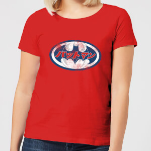 DC Comics Batman Japanese Logo Women's T-Shirt - Red