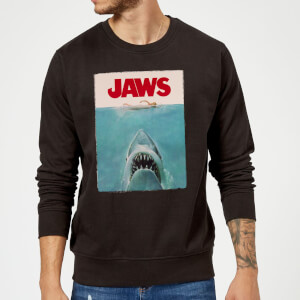 Sudadera Tiburón Póster Clásico Jaws - Hombre - Negro