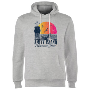 Jaws Welcome To Amity Island Hoodie - Grey
