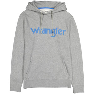 Wrangler Men's Logo Hoody - Grey Melange