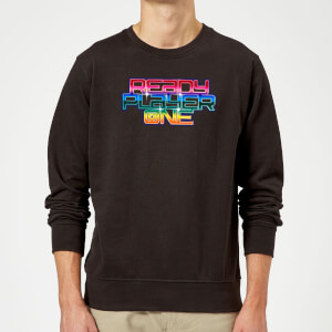 Ready Player One Rainbow Logo Sweatshirt - Black