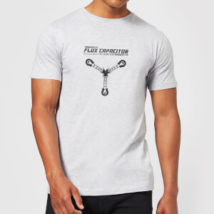 Back To The Future Powered By Flux Capacitor T-Shirt - Grey