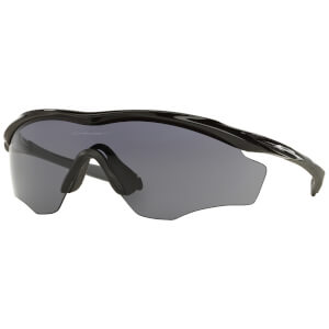 Oakley M2 XL Frame Road Sunglasses - Polished Black/Grey