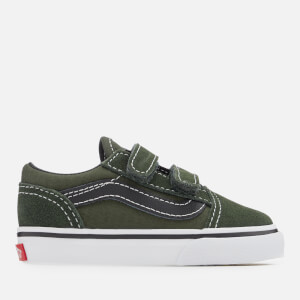 Vans Toddlers' Old Skool Velcro Trainers - Duffel Bag/Black