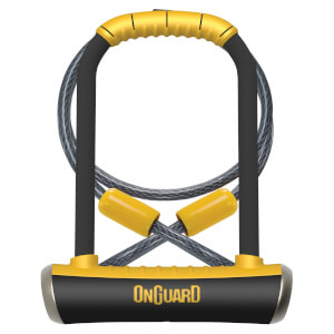 OnGuard Pitbull Standard Shackle U-Lock/Cable - 115mm x 230mm x 14mm