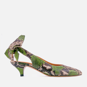 Ganni Women's Sabine Court Shoes - Classic Green