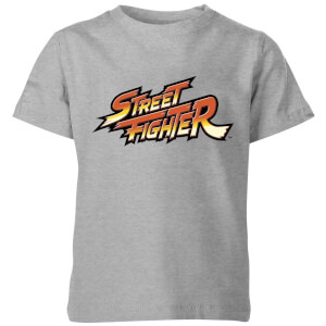 Street Fighter Logo Kids' T-Shirt - Grey