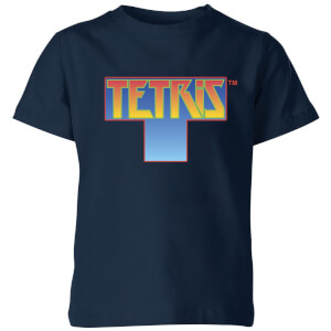 Tetris Block Kids' T-Shirt - Navy