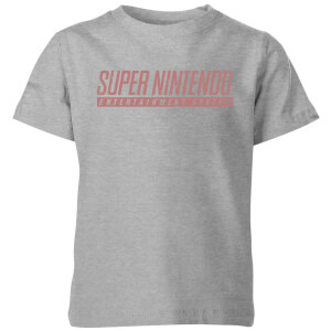 Nintendo SNES Men's Light Grau Kinder T-Shirt - Grau