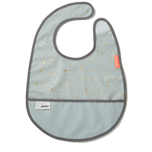 Done by Deer Contour Bib with Velcro - Gold/Grey