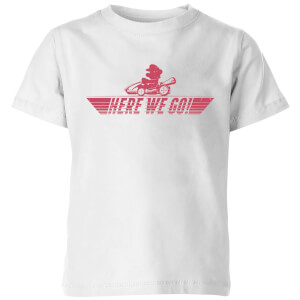 Nintendo Mario Kart Here We Go Mario Kid's T-Shirt - White
