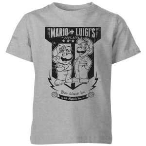 Nintendo Mario Kart Fix-It Team Kid's T-Shirt - Grey