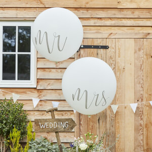 Ginger Ray Mr. and Mrs. 36 Inch Balloons