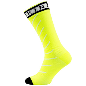 Sealskinz Super Thin Road Pro Mid Socks with Hydrostop - Yellow