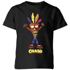 Crash Bandicoot Aku Aku Kids' T-Shirt - Black