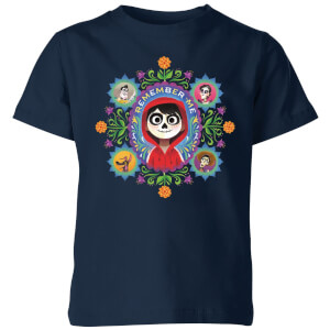 Coco Remember Me Kinder T-Shirt - Navy Blau