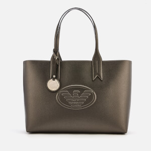 Emporio Armani Women's Freda Logo Eagle Tote Bag - Gun Metal