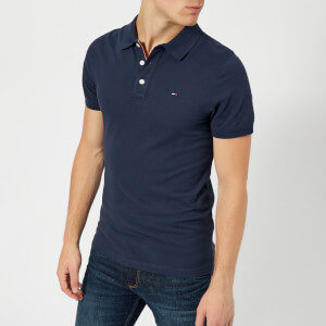 Tommy Jeans Men's Original Fine Pique Polo Shirt - Black Iris