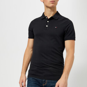 Tommy Jeans Men's Original Fine Pique Polo Shirt - Tommy Black