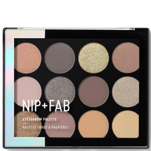NIP+FAB Make Up Eyeshadow Palette -luomiväripaletti, Gentle Glam 12g