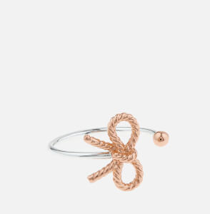 Olivia Burton Women's Vintage Bow Ring - Silver/Rose Gold Olivia Burton Women's Vintage Bow Ring - Silver/Rose Gold