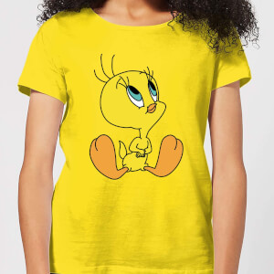 T-Shirt Femme Titi Assis Looney Tunes - Jaune