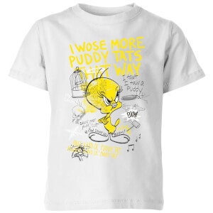 T-Shirt Enfant Titi Fâché Looney Tunes - Blanc